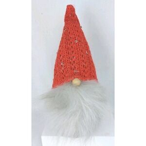 10" Inch Gnome Red Stocking Hat Shelf Sitter Christmas Decor Tabletop